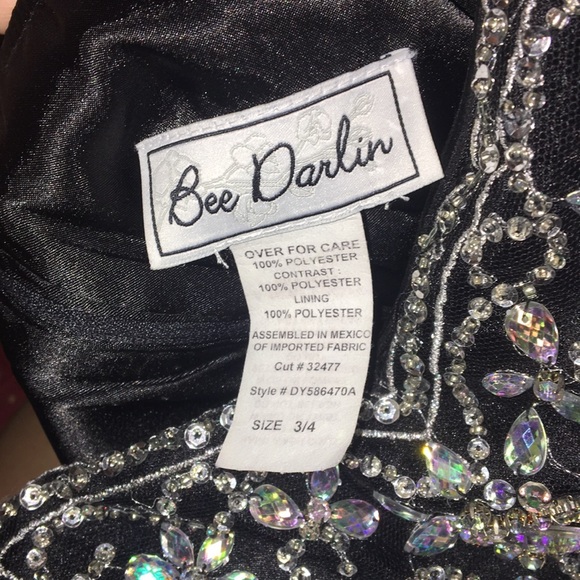 Short Tulle Formal Dress with Bedazzled top - Picture 4 of 4